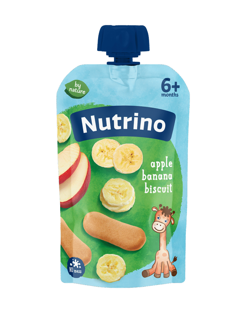 Nutrino voćna kaša od jabuke i banane sa keksom 100g
