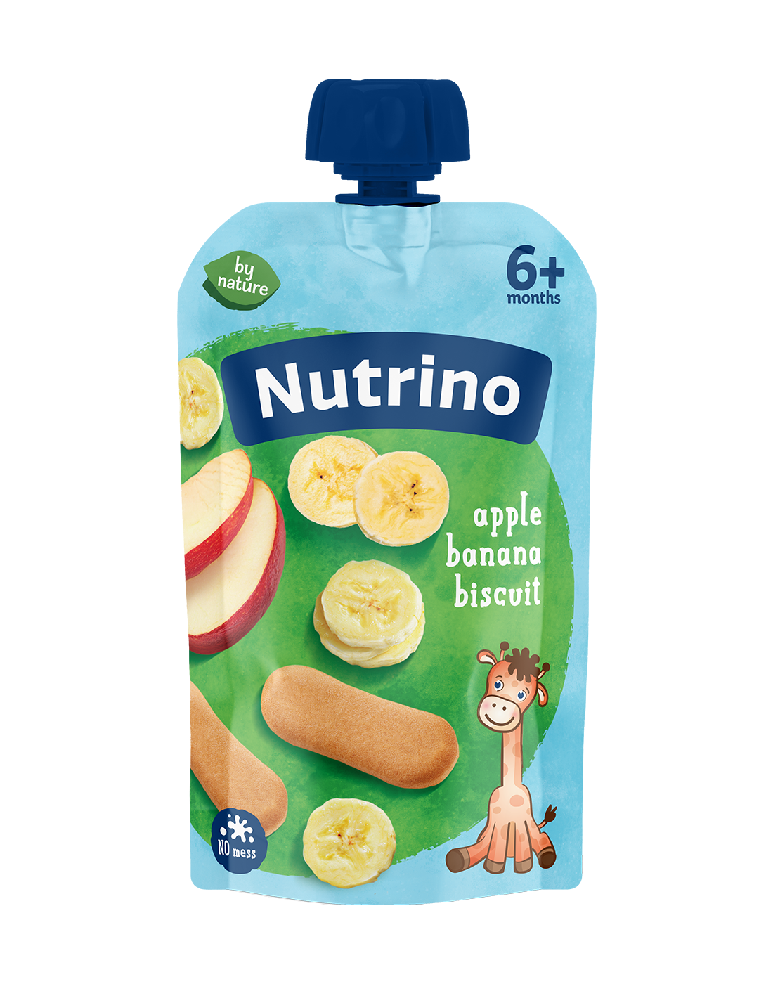 Nutrino voćna kaša od jabuke i banane sa keksom 100g
