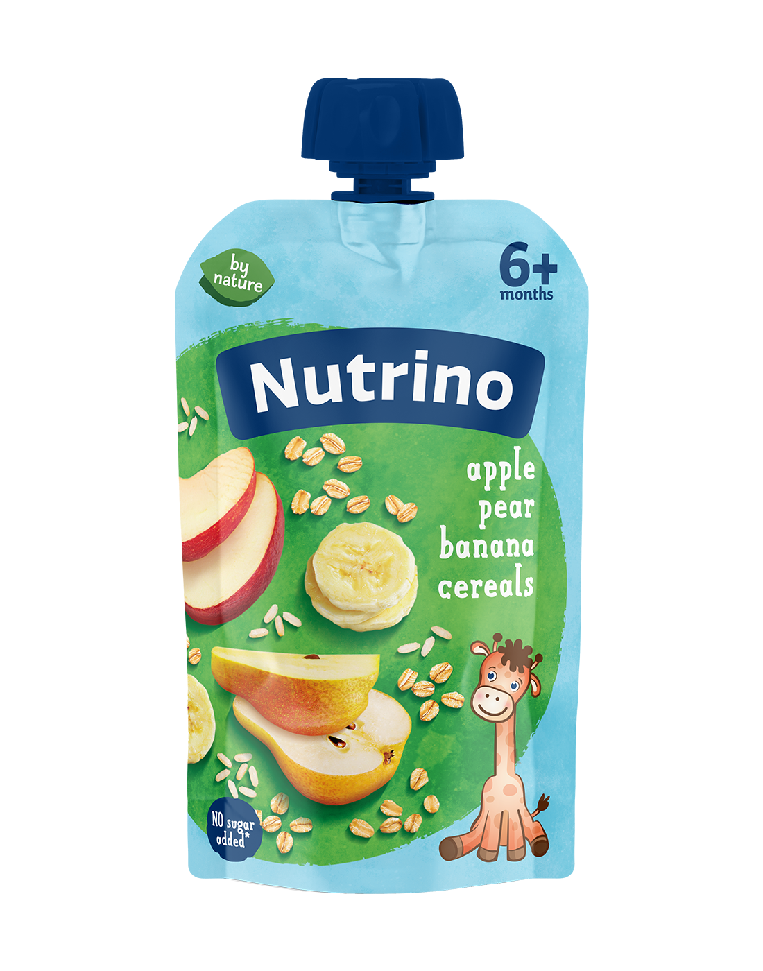 Nutrino voćna kaša od jabuke, kruške i banane sa žitaricama 100g