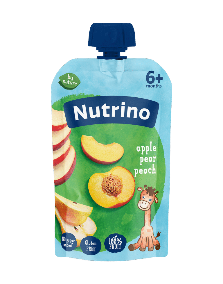 Nutrino voćna kaša od jabuke, kruške i breskve 100g
