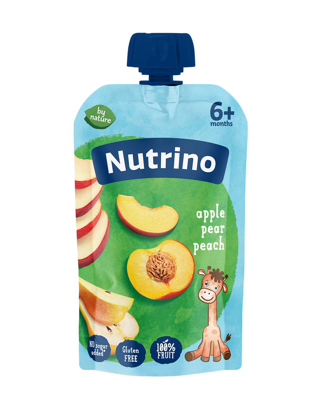Nutrino voćna kaša od jabuke, kruške i breskve 100g