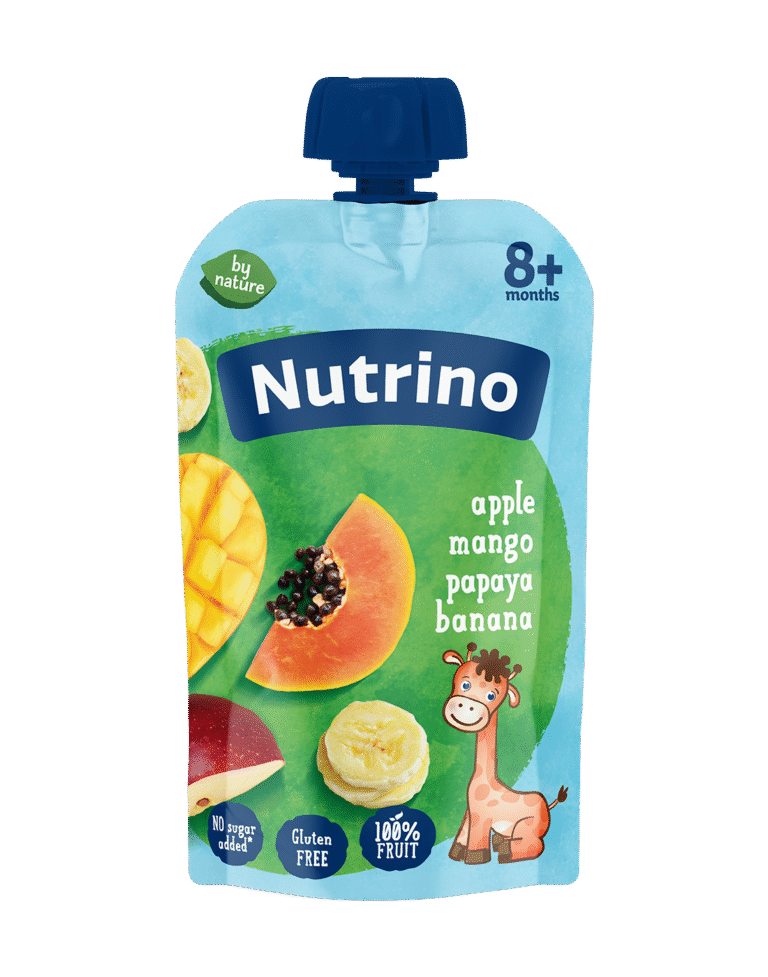 Nutrino voćna kaša od jabuke, manga, papaje i banane 100g