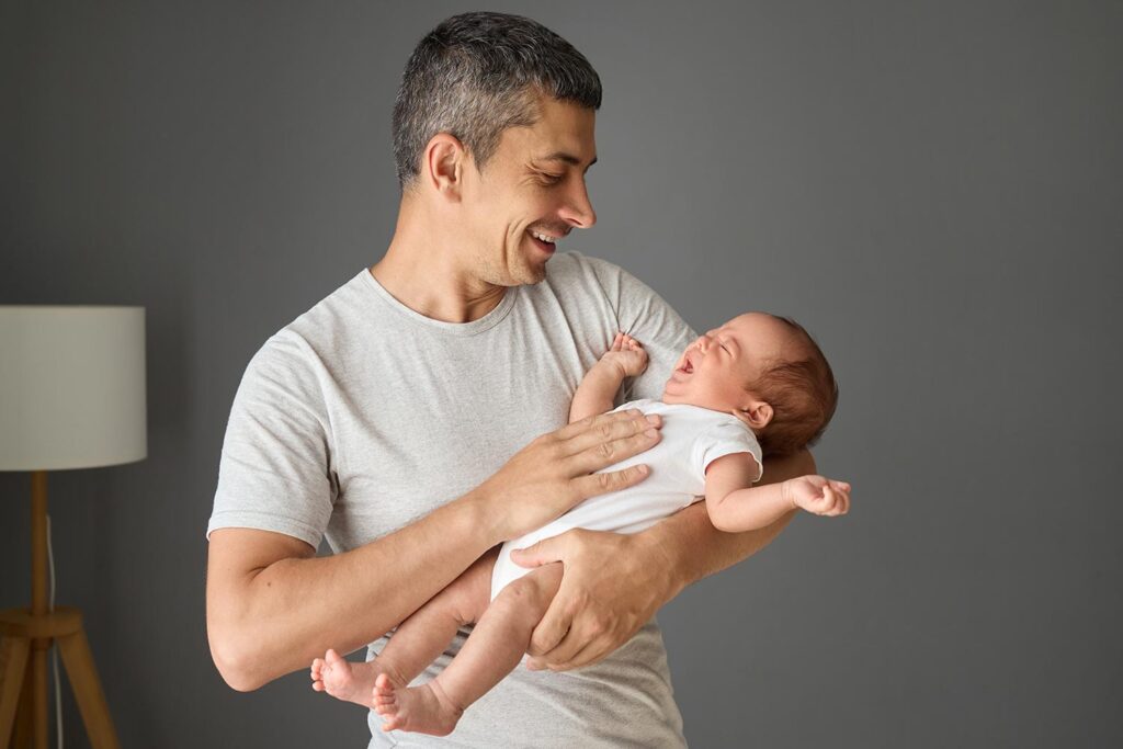 Proper baby carrying