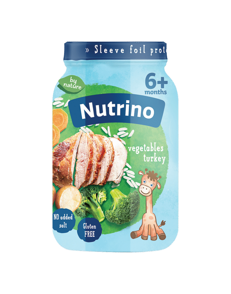 Nutrino kašica od šargarepe i krompira sa ćuretinom, pirinčem i brokolijem 190g