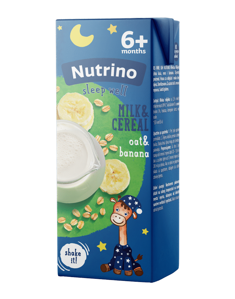 Nutrino mlečna žitna kaša, ovas i banana 200ml