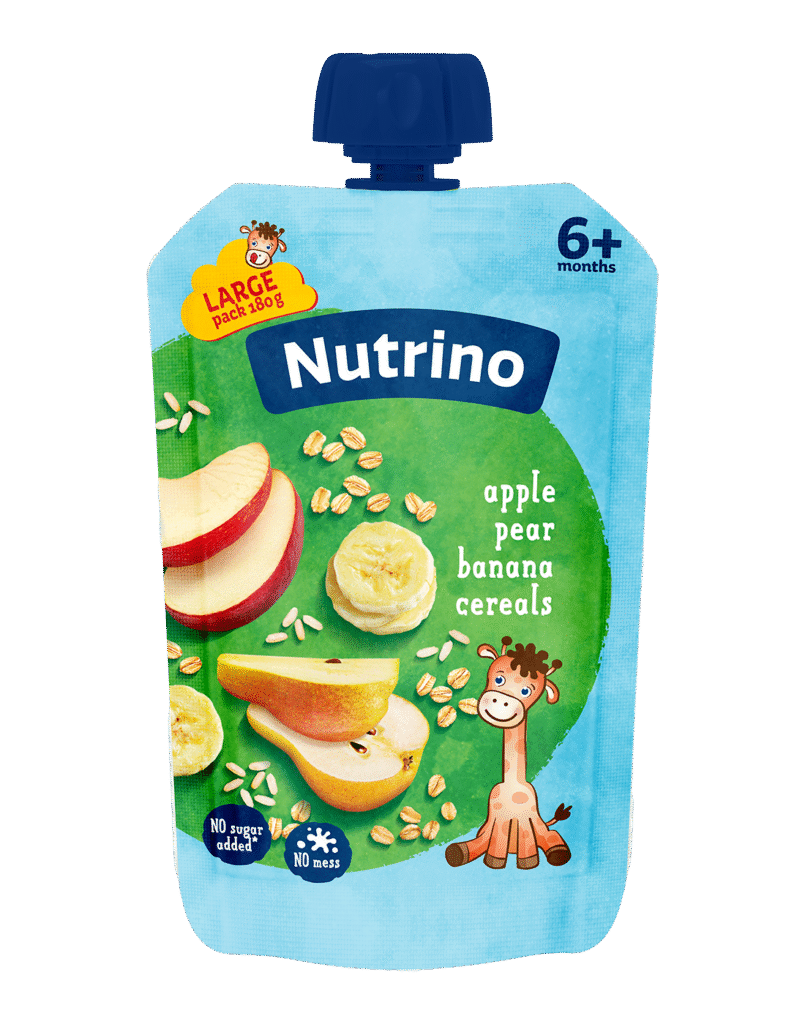 Nutrino voćna kaša od jabuke, kruške i banane sa žitaricama 180g