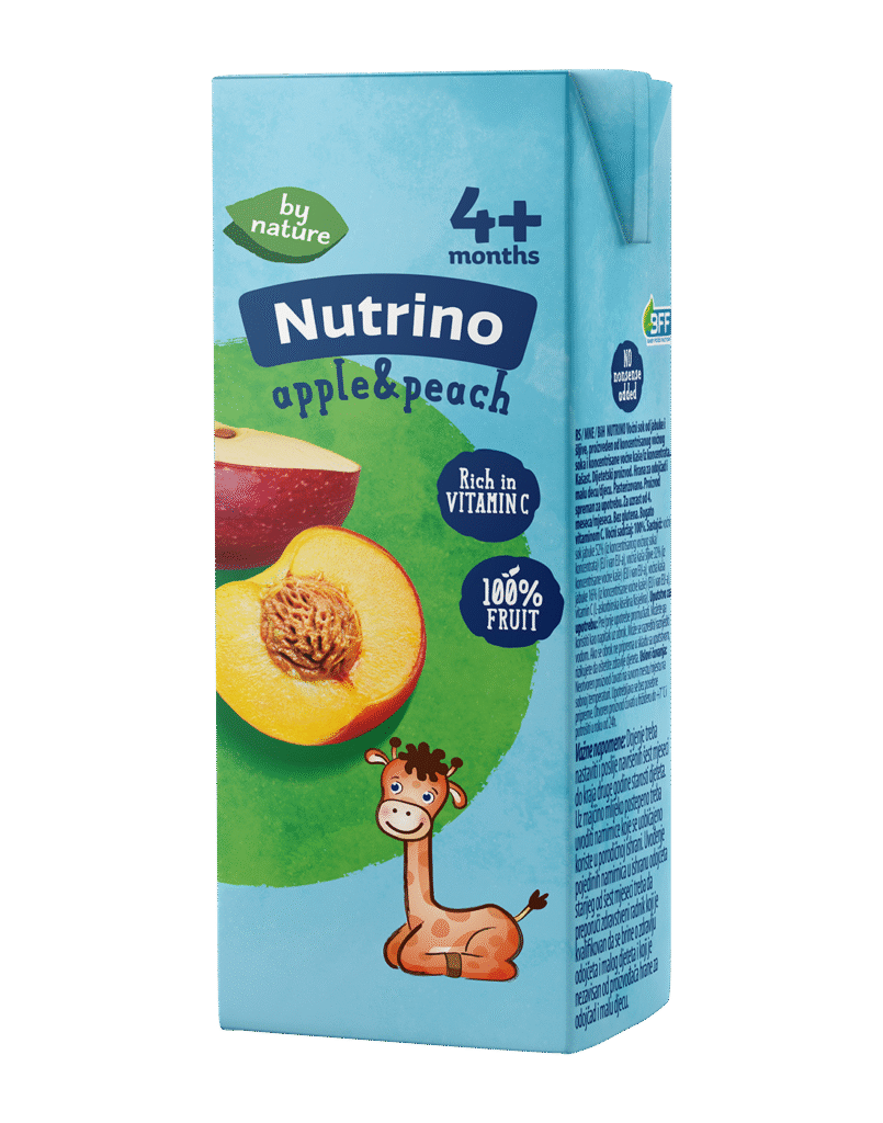 Nutrino voćni sok od jabuke i breskve 200ml